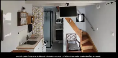 Cuisine ou kitchenette dans l'établissement P'tite Maison