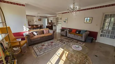 Coin salon dans l'établissement Villa, vue panoramique Loire Blois