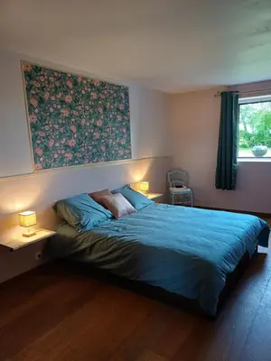 Un ou plusieurs lits dans un hébergement de l'établissement O'Pix Cottage