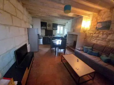 Cuisine ou kitchenette dans l'établissement Gîte aux Pissenlits