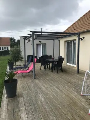 Balcon ou terrasse dans l'établissement Maison Changé 4 chambres