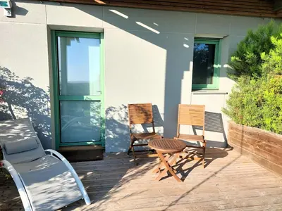 Balcon ou terrasse dans l'établissement Le Belvédère de Loire