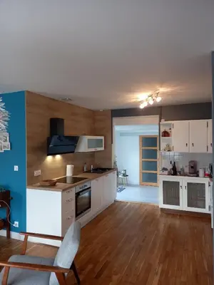 Cuisine ou kitchenette dans l'établissement La Maison de Valérie