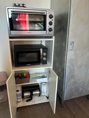 Cuisine ou kitchenette dans l'établissement Studio vue sur Loire proche Centre-ville