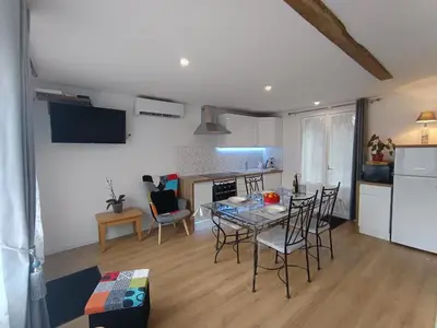 Cuisine ou kitchenette dans l'établissement Gîte au cœur des châteaux de la Loire
