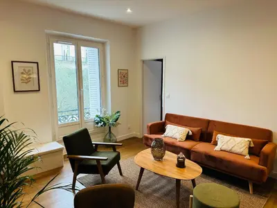 Coin salon dans l'établissement La Suite Saint-Martin
