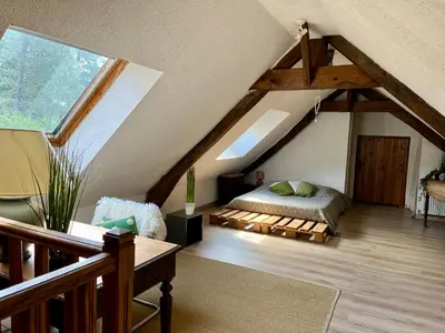 Un ou plusieurs lits dans un hébergement de l'établissement La petite maison