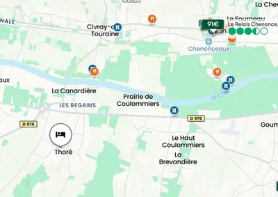 Plan de l'établissement La tonnelle de Thoré