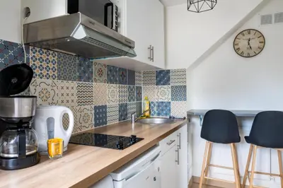Cuisine ou kitchenette dans l'établissement T1 lumineux - 5 min gare du Mans