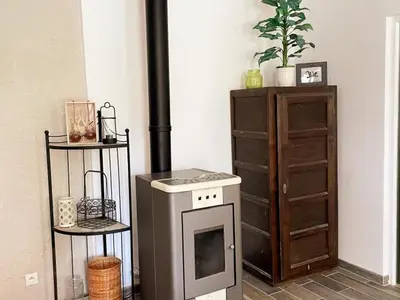 Cuisine ou kitchenette dans l'établissement Gîte à Oisly près des Châteaux de la Loire avec Parking et Animaux Bienvenus - FR-1-491-469