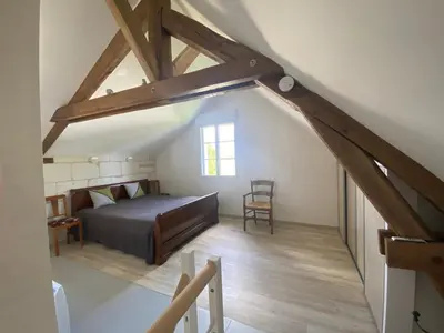 Un ou plusieurs lits dans un hébergement de l'établissement Gîte Le Boulerot