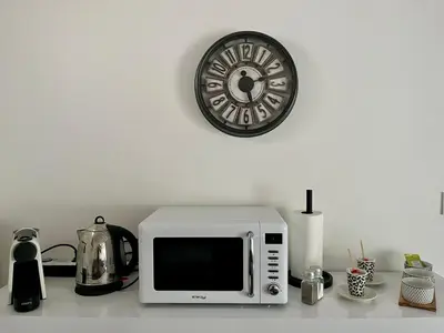 Cuisine ou kitchenette dans l'établissement Détente aux beaumonts