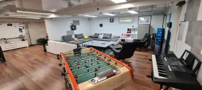 Coin salon dans l'établissement Villa Neves