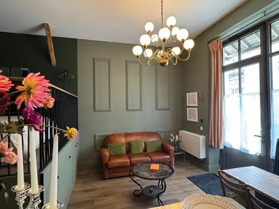 Coin salon dans l'établissement Le petit Berthelot au cœur de Tours