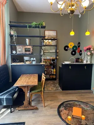 Cuisine ou kitchenette dans l'établissement Le petit Berthelot au cœur de Tours