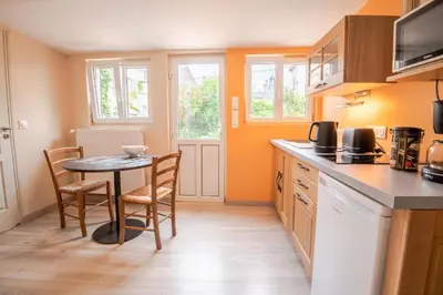 Cuisine ou kitchenette dans l'établissement Gite Maisonnette avec terrasse - hyper centre Amboise