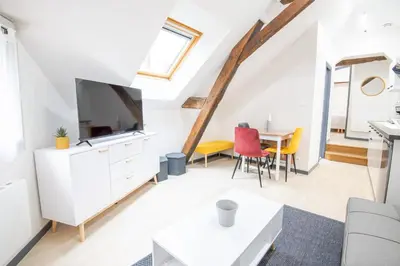 Télévision ou salle de divertissement dans l'établissement Au cœur d'Amboise - Garage privé 2 roues