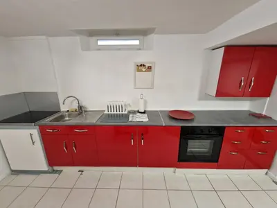 Cuisine ou kitchenette dans l'établissement Secret de Richebourg - Cœur du Mans - 4pers