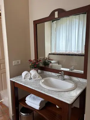 Salle de bains dans l'établissement La Reboursière
