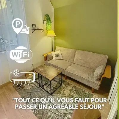 Le Trinity tout confort avec parking privé au centre ville