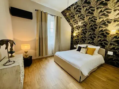 Un ou plusieurs lits dans un hébergement de l'établissement Le Kozy - Appartement 2 pièces rénové au coeur de Vendôme avec parking
