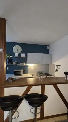 Cuisine ou kitchenette dans l'établissement Perle des Bords de Loire