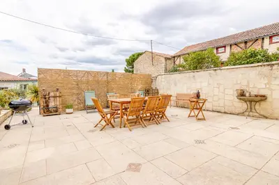 Terrasse ou espace extérieur de l'établissement Gite Divin 8 personnes