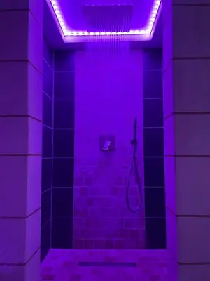 Salle de bains dans l'établissement Retour à l essentiel