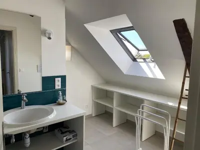 Salle de bains dans l'établissement La maison de Théophile