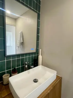 Salle de bains dans l'établissement Appartement Gare 2 Personnes