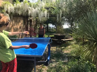 Tennis de table au sein de l'établissement Eco-friendly house, near Angers5 bedrooms, 2 bathrooms ou à proximité