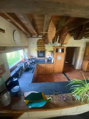 Cuisine ou kitchenette dans l'établissement Eco-friendly house, near Angers5 bedrooms, 2 bathrooms