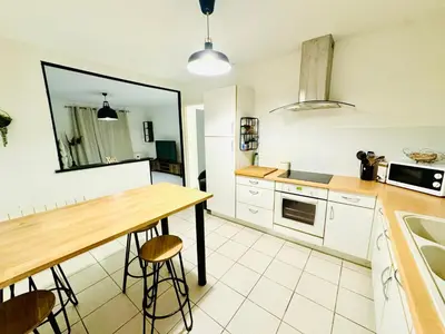 Cuisine ou kitchenette dans l'établissement La jocondie