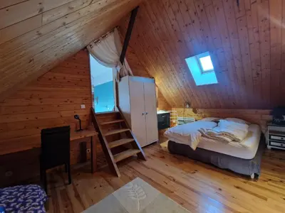 Un ou plusieurs lits dans un hébergement de l'établissement La Petite Foucaudière, 10 couchages