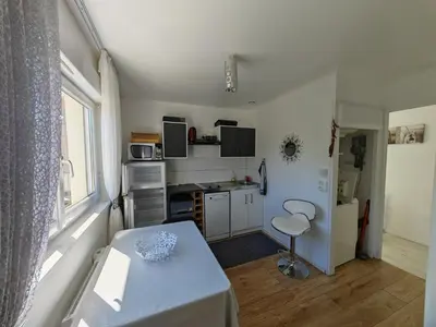 Cuisine ou kitchenette dans l'établissement le Mabileau Saumur
