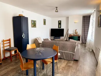 Télévision ou salle de divertissement dans l'établissement Gîte charmant à Veuzain-sur-Loire, proche des châteaux - FR-1-491-470
