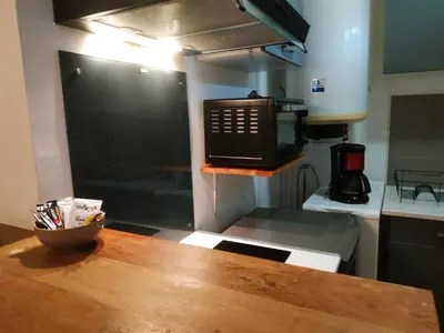 Cuisine ou kitchenette dans l'établissement Pleinitude palais des congres