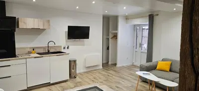Cuisine ou kitchenette dans l'établissement Balcon à Chambord
