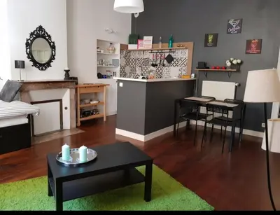 Cuisine ou kitchenette dans l'établissement Vaste studio quartier historique