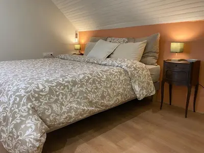 Un ou plusieurs lits dans un hébergement de l'établissement Domaine de la Closerie Champêtre - Chambres d'hôtes