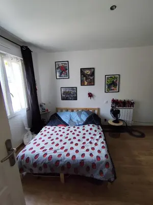 Un ou plusieurs lits dans un hébergement de l'établissement Maison proche du Circuit 24h du Mans, Moto GP, Le Mans Classic