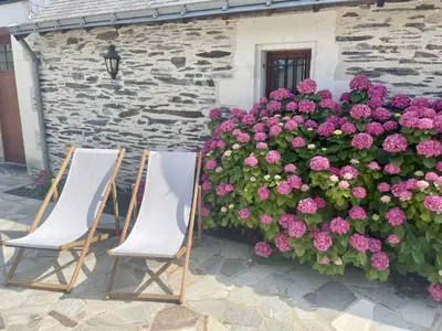 Jardin de l'établissement Le Logis du pic vert