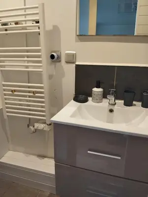 Salle de bains dans l'établissement Studio meublé indépendant