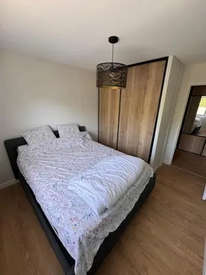 Un ou plusieurs lits dans un hébergement de l'établissement Appartement Saint Cyr sur Loire