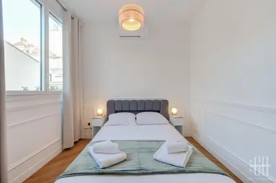 Un ou plusieurs lits dans un hébergement de l'établissement Villa Michelet - Jacuzzi - Sauna - Hyper Center