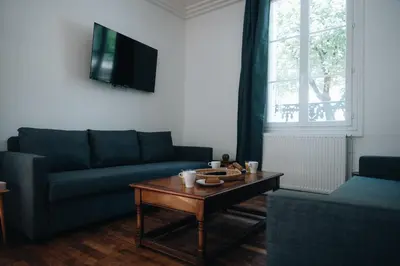 Coin salon dans l'établissement La Maison sur la Loire À deux pas du cœur de Tours