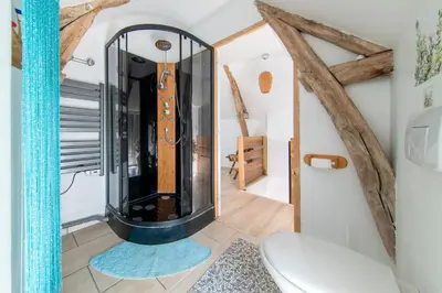 Salle de bains dans l'établissement Lakocoon - Proche Center Parcs