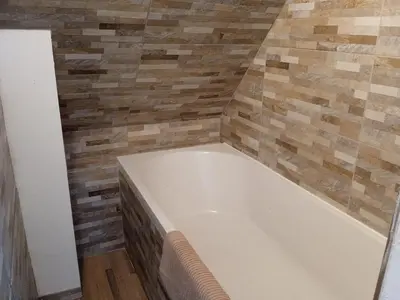 Salle de bains dans l'établissement Duplex indépendant dans Longère