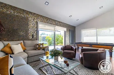 Coin salon dans l'établissement Casa di Mamma