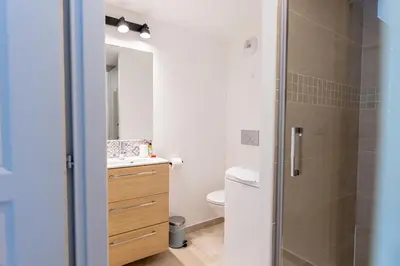 Salle de bains dans l'établissement Mirabeau Sous Les Toits 2 - Tours